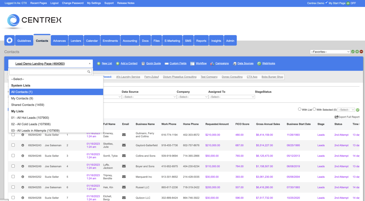 Centrex Software | Contact and Deal Management with Centrex Software