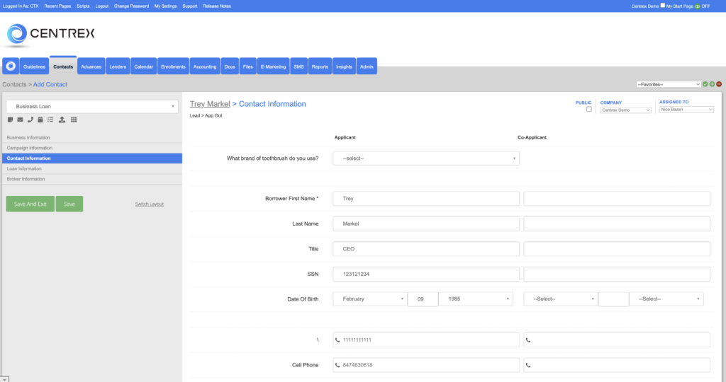 Centrex Software | Dedicated Invoice Factoring CRM/ERP Software